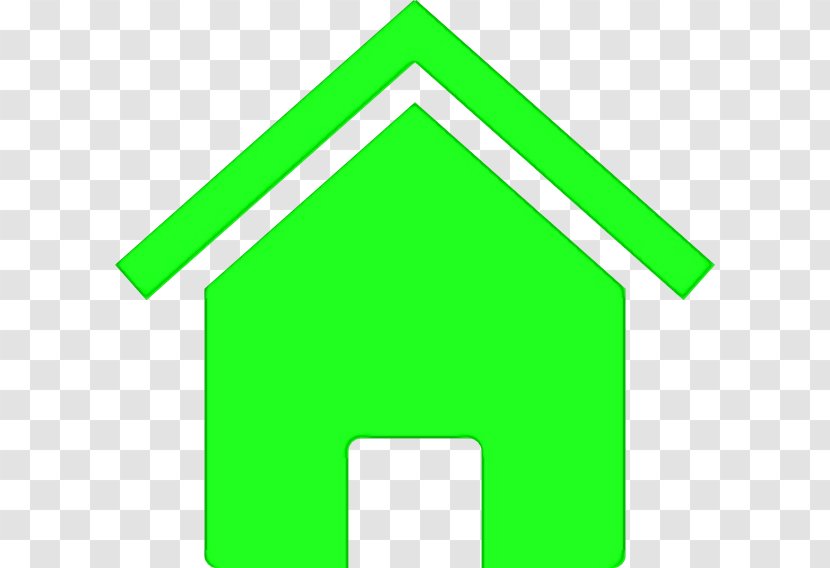 House Symbol - Triangle - Green Transparent PNG