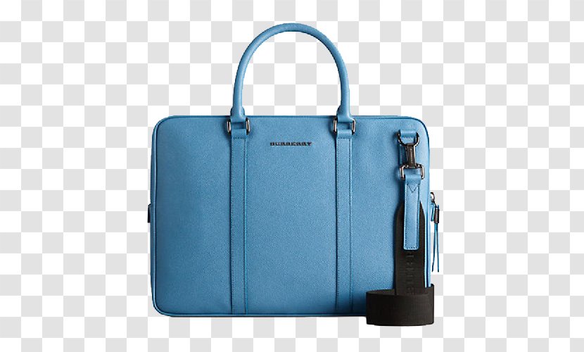 Briefcase Handbag Burberry Leather - Mason Lee - BURBERRY Large-capacity Square Transparent PNG