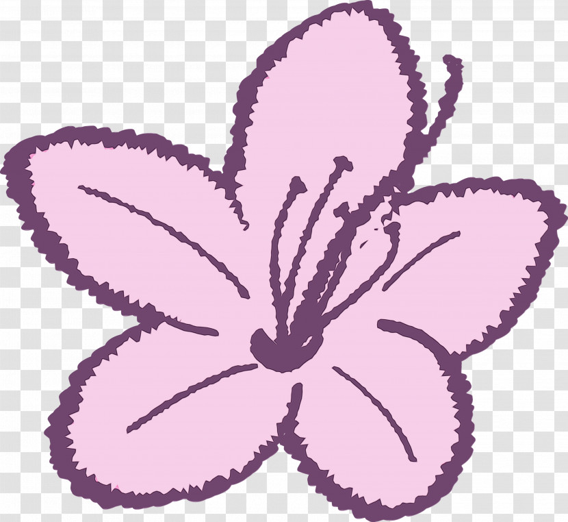 Violet Purple Pink Petal Plant Transparent PNG