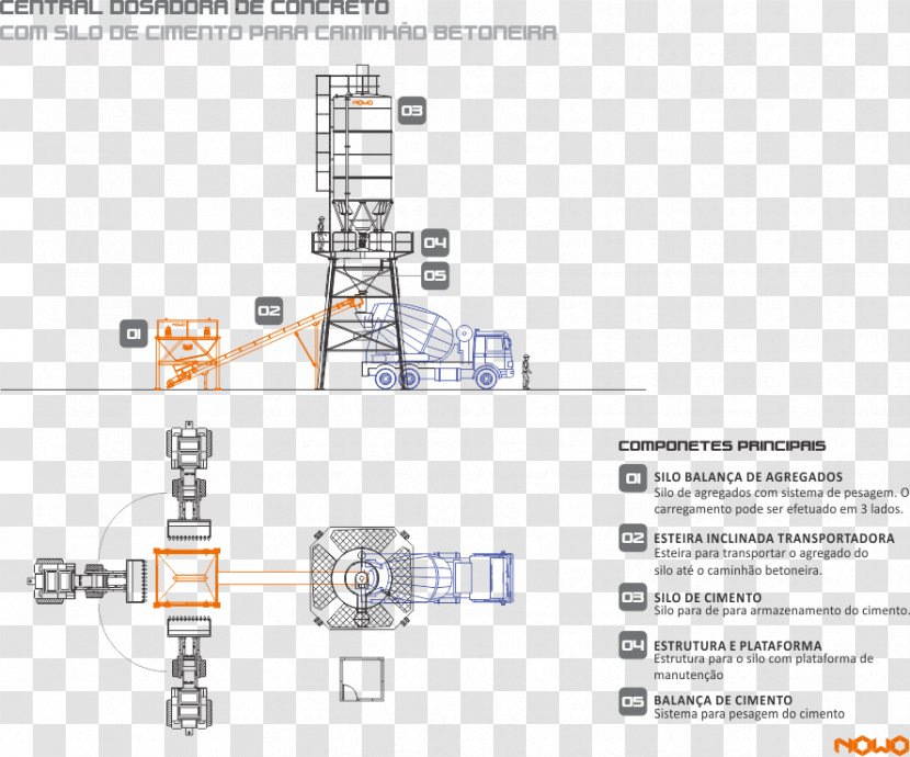 Silo Concrete Cement Construction Aggregate Caminhão Betoneira - Machine - Truck Transparent PNG