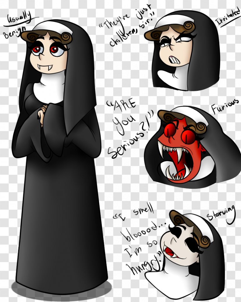 Nun Vampire Drawing Transparent PNG