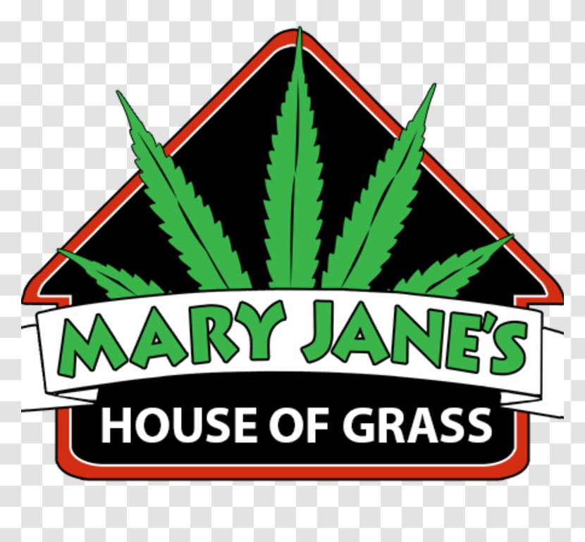 Cannabis Mary Jane's House Of Grass Dispensary Retail Green-Theory KushMart - Logo - Jane Transparent PNG