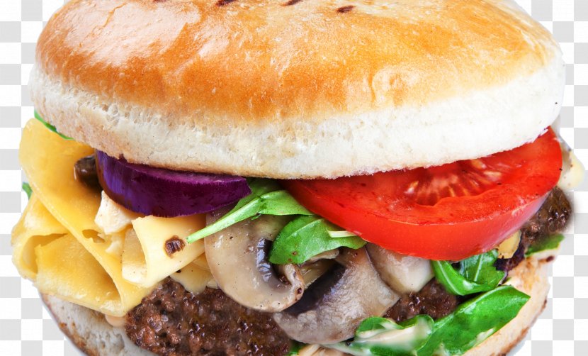 Breakfast Sandwich Cheeseburger Buffalo Burger Fast Food Slider - Junk Transparent PNG