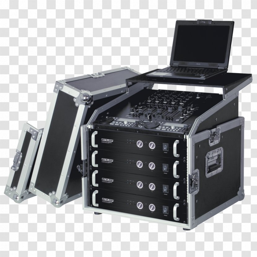 19-inch Rack Microphone Road Case Unit Disc Jockey - Loudspeaker Transparent PNG