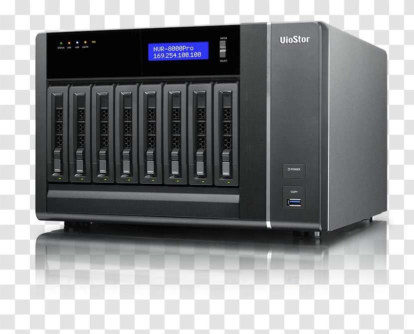 Network Storage Systems QNAP Systems, Inc. Computer Servers Video Recorder Television - Data - Viostor Vs8148urp Pro Transparent PNG