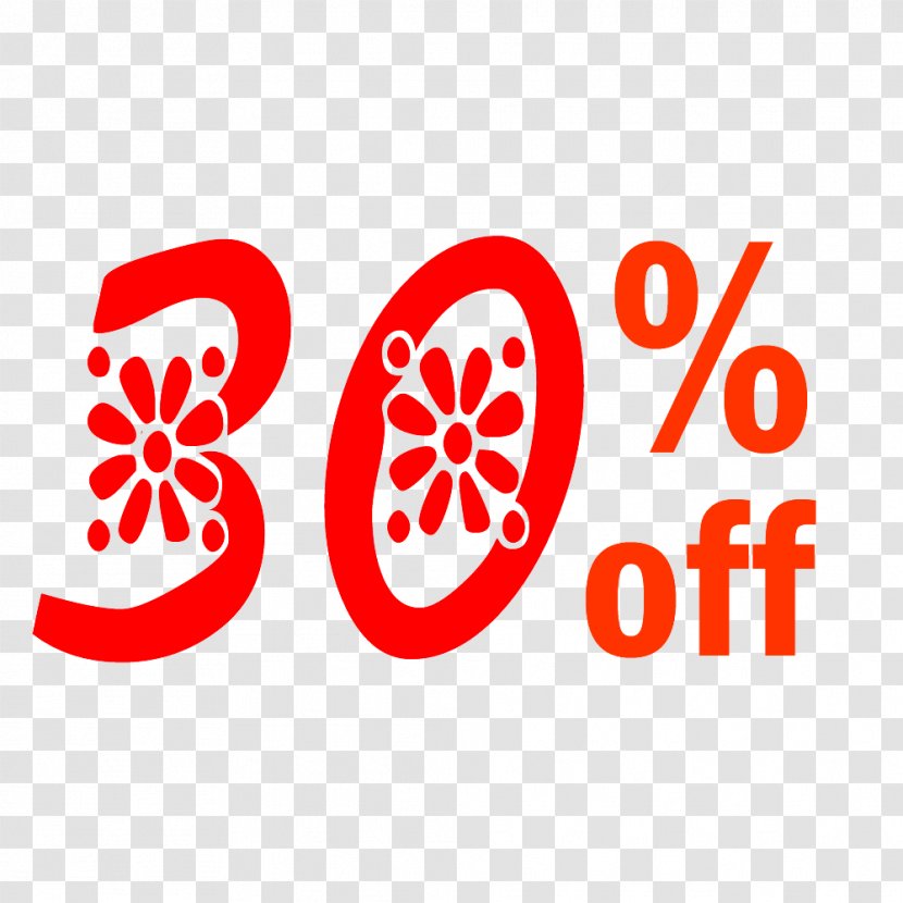 Spring 30% Off Discount Tag. - Area - Brand Transparent PNG