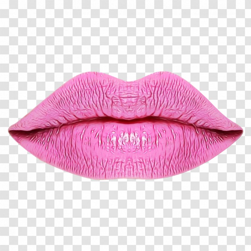 Lips Cartoon - Beauty - Cosmetics Magenta Transparent PNG