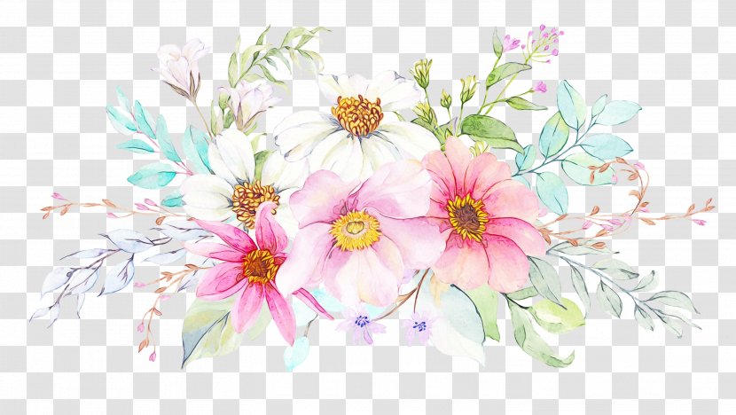 Flower Art Watercolor - Drawing - Arranging Transparent PNG