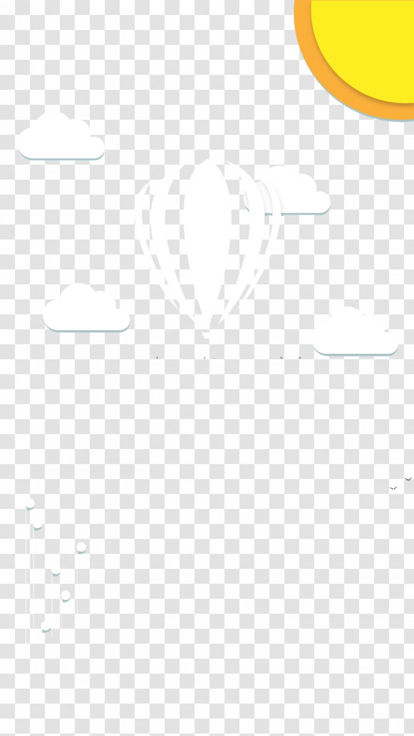 White Material Pattern - Monochrome - Hot Air Balloon Transparent PNG