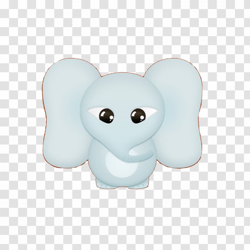 Cartoon Elephant Download - Watercolor - Baby Transparent PNG