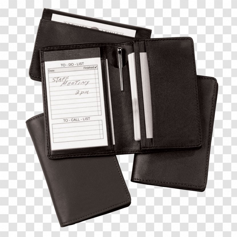 Paper Notebook Leather Wallet Pen - Handbag Transparent PNG