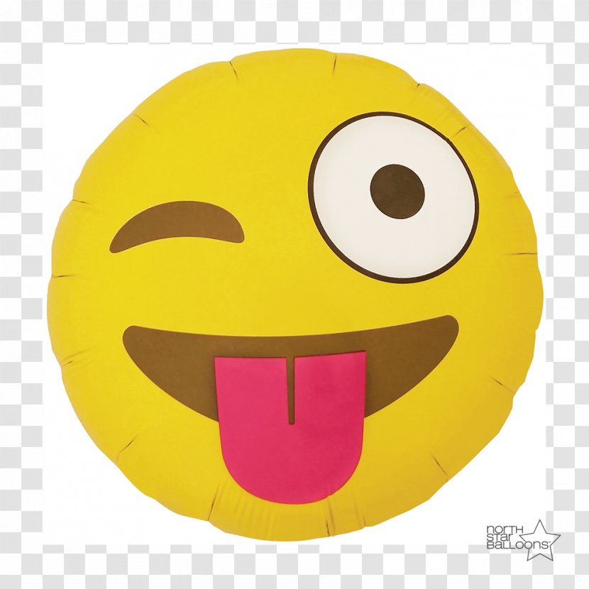 Face With Tears Of Joy Emoji Emoticon Mylar Balloon Smiley - Yellow - Blushing Transparent PNG