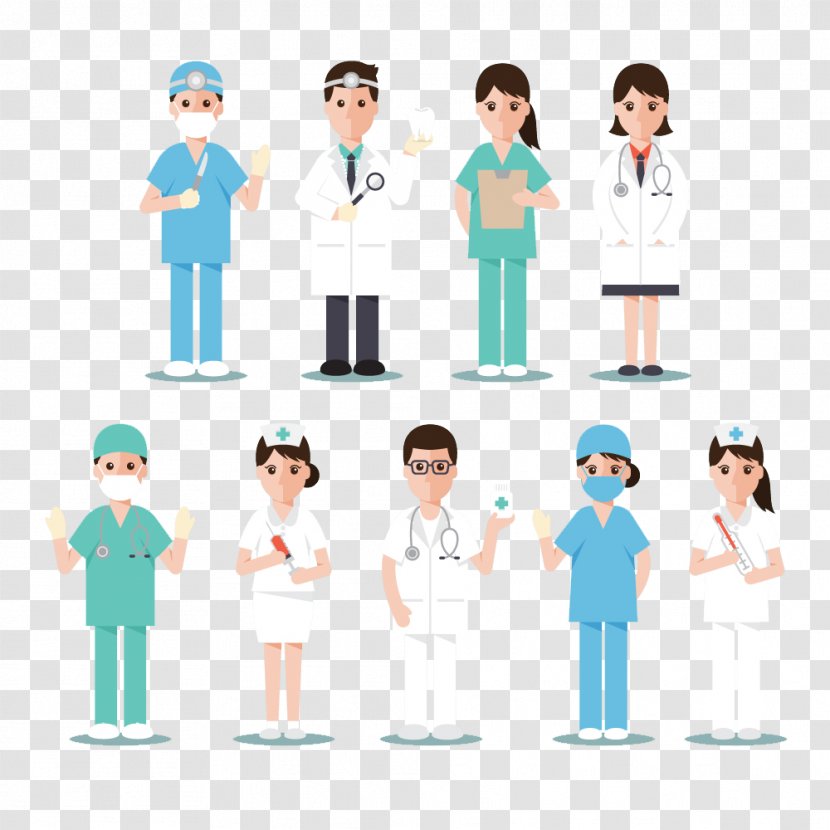 Physician Nurse Medicine - Area - Free Medical Personnel To Pull The Material Transparent PNG