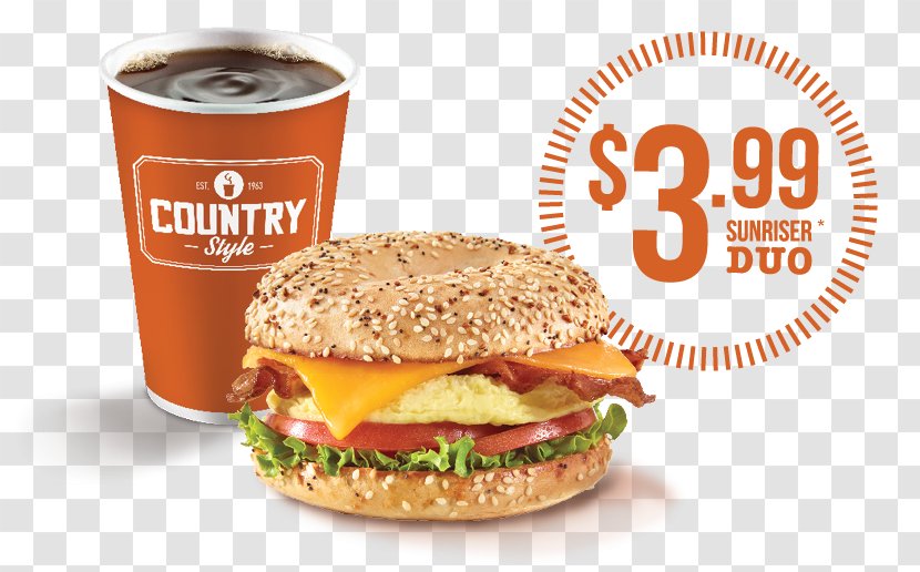 Hamburger Fast Food Veggie Burger Cheeseburger Breakfast Sandwich - Convenience - Country Style Transparent PNG