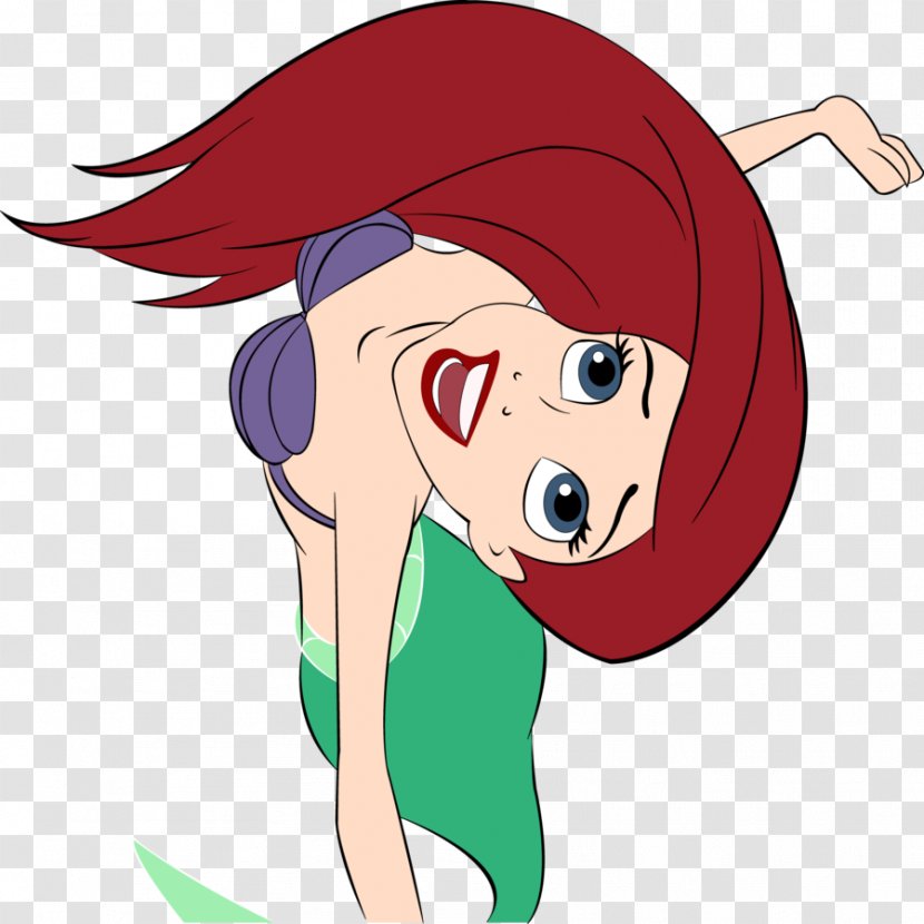 Ariel Anna Melody Drawing Disney Princess - Silhouette Transparent PNG