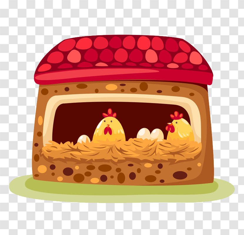 Chicken Coop Egg - Food - Cartoon Transparent PNG