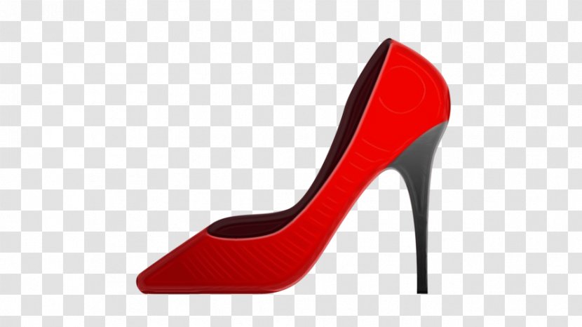 Footwear High Heels Red Basic Pump Court Shoe - Wet Ink - Suede Carmine Transparent PNG