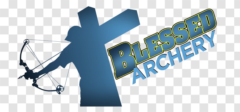 Blessed Archery Bowhunting - Logo - Bow And Arrow Shooting Transparent PNG