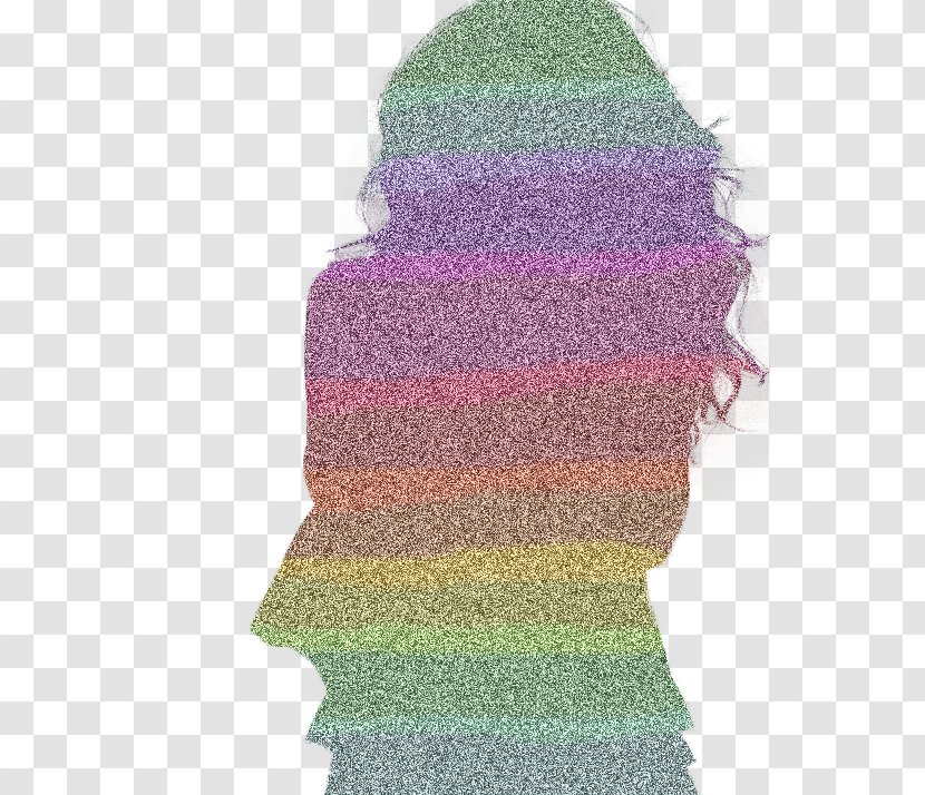 Purple Rainbow Shadow - Scarf Transparent PNG