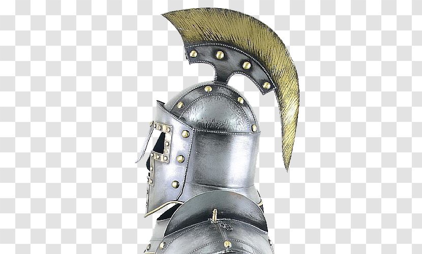 Helmet Middle Ages Knight Body Armor - Personal Protective Equipment - White With Rivets Transparent PNG