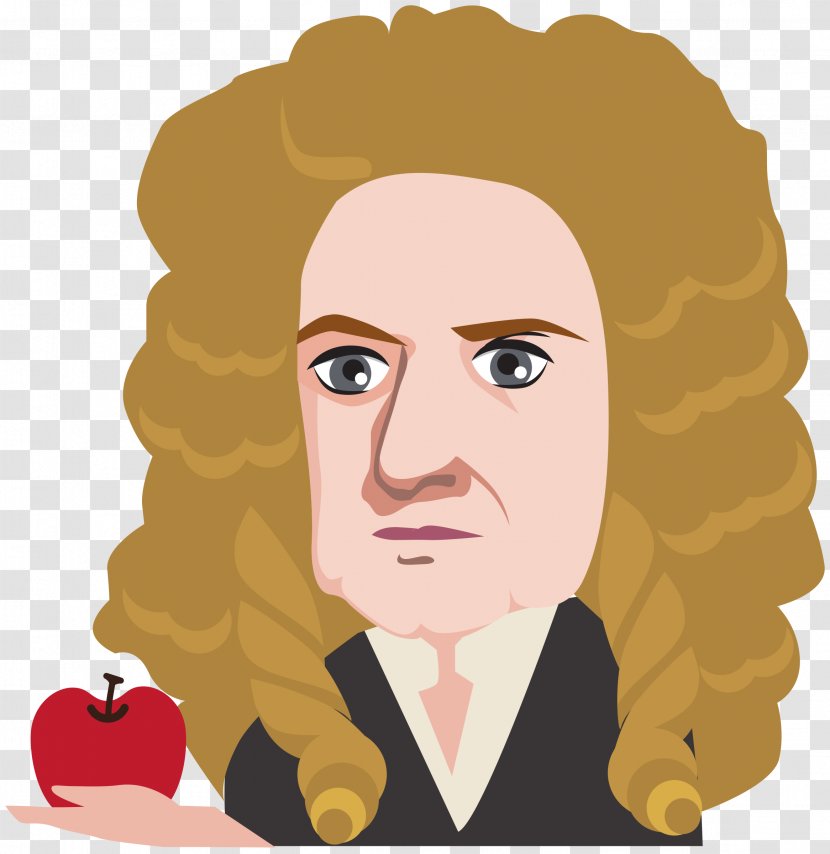 Isaac Newton Newton's Laws Of Motion Physics Gravitation - Watercolor - Cam Transparent PNG