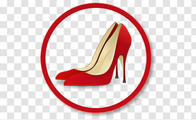 High-heeled Shoe Sandal Red Line Meter Transparent PNG