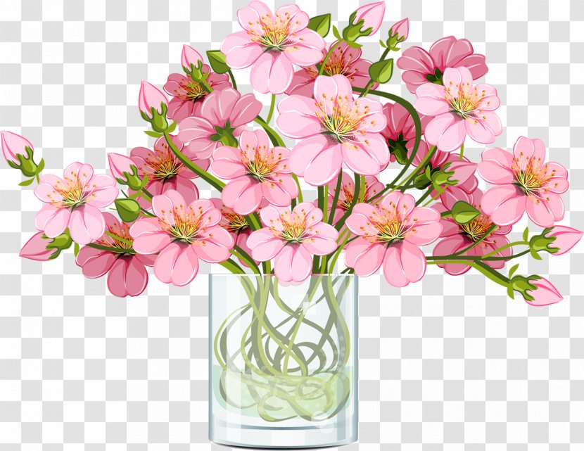 Floristry Flower Bouquet Drawing - Cherry Blossom Transparent PNG