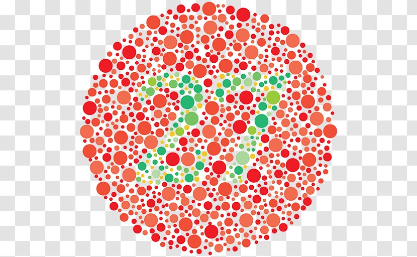 Color Blindness Ishihara Test Deuteranopia Visual Perception Green - Orange - Eye Transparent PNG