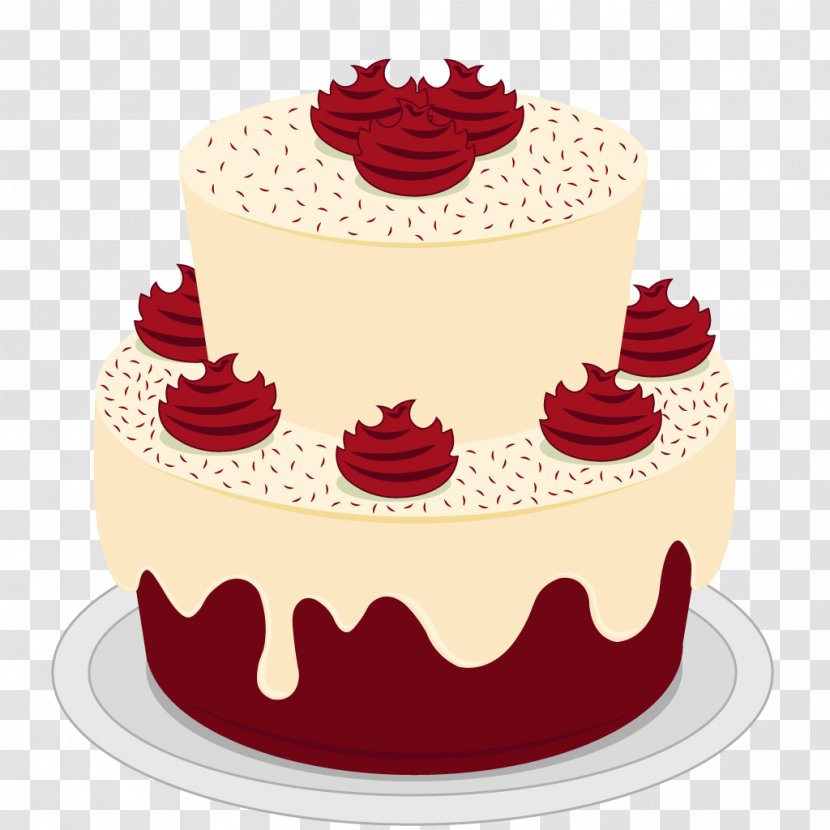 Birthday Cake Red Velvet Wedding Chocolate Sugar - Flavor Transparent PNG