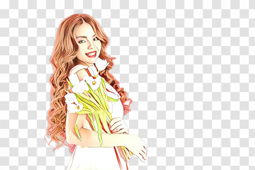Fashion Design Long Hair Model Brown - Drawing - Style Photo Shoot Transparent PNG