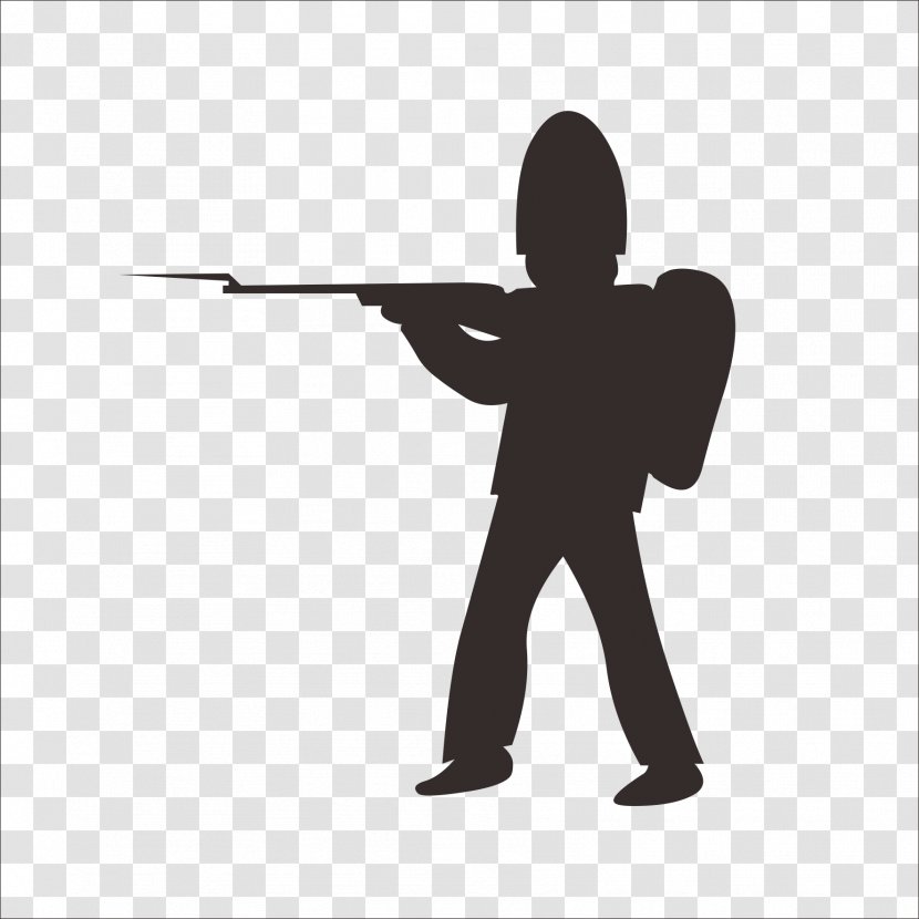 Cartoon Silhouette - Soldiers Transparent PNG