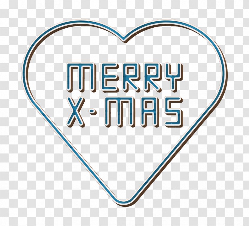 Christmas Icon Favourite Heart - Logo - Turquoise Transparent PNG