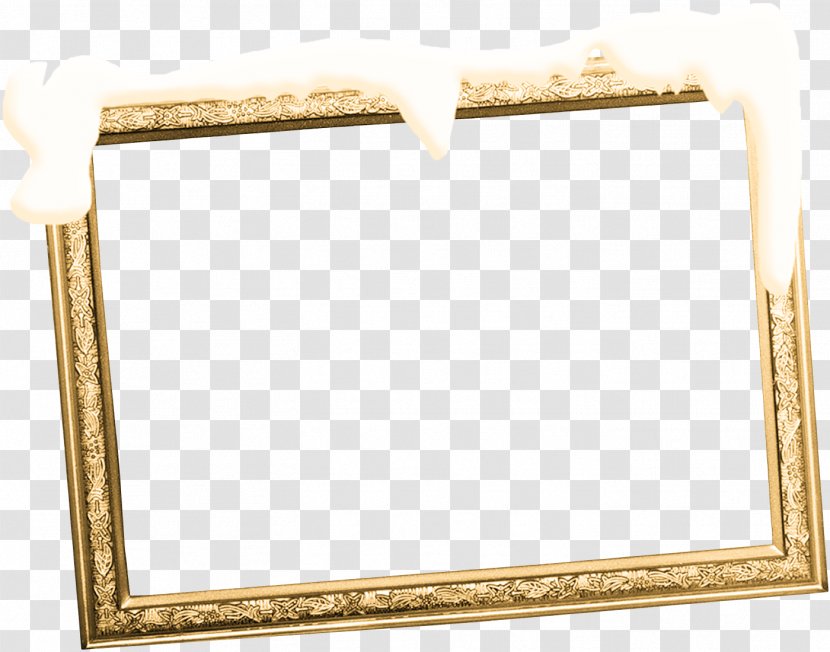 Picture Frame Download - Designer - Snow Golden Transparent PNG