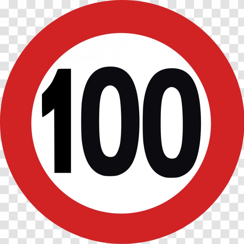 Traffic Sign Road Speed Limit Regulatory - Text Transparent PNG