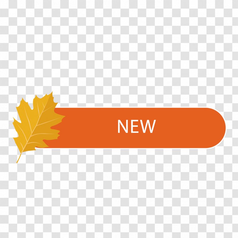 Autumn Leaf Label - Pattern - Designer Transparent PNG