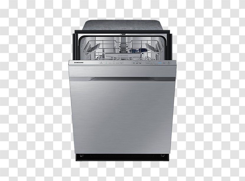 Major Appliance Dishwasher Samsung DW80J7550U Washing Machines Home - Steel Transparent PNG