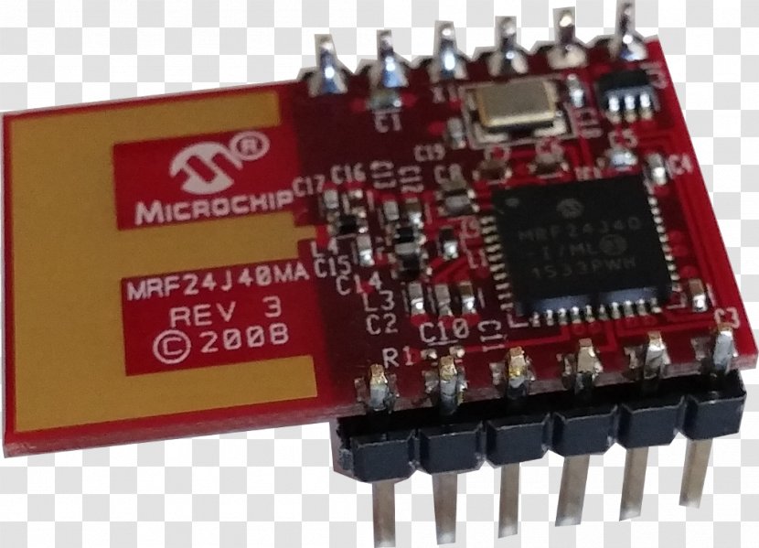 Microcontroller Electronics 6LoWPAN IEEE 802.15.4 Transceiver - Computer Network - Electronic Device Transparent PNG