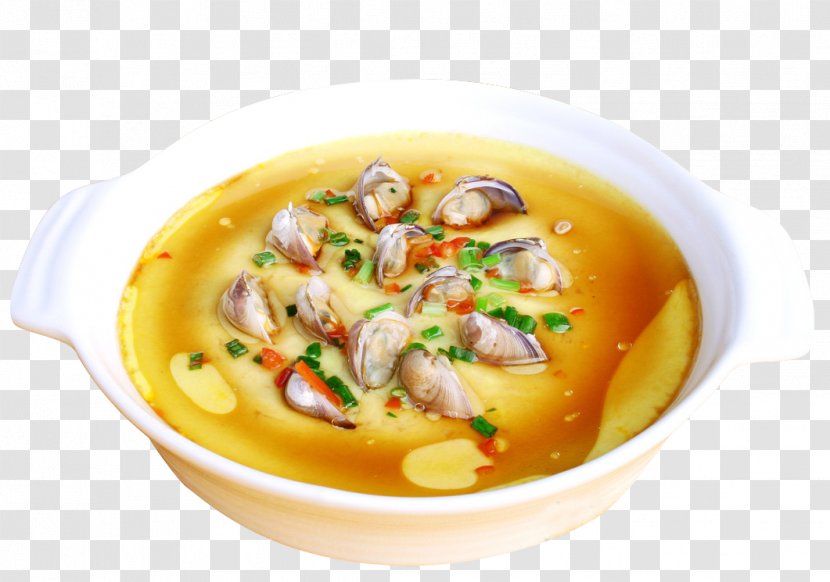 Chinese Steamed Eggs Clam Steaming Cooking - Recipe - Free Dig Clams Creative Transparent PNG