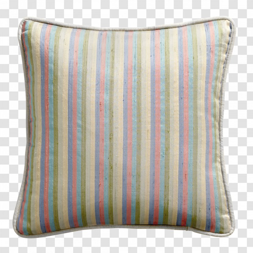 Throw Pillows Cushion Textile Linen - Pillow - Striped Material Transparent PNG