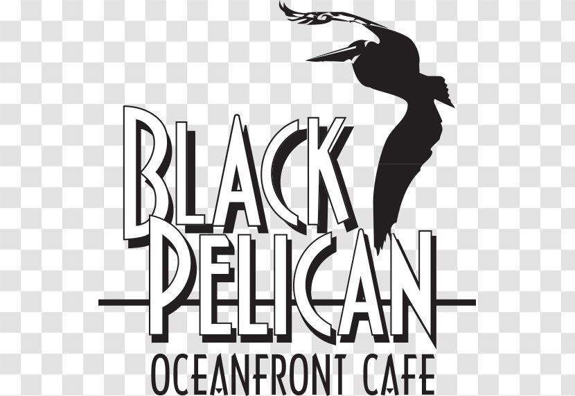 Logo Black Pelican Oceanfront Restaurant Brand Entertainment Font - Nags Head Transparent PNG