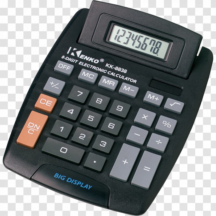 Calculator Mathematics Financial Icon - Numerical Digit - Image Transparent PNG