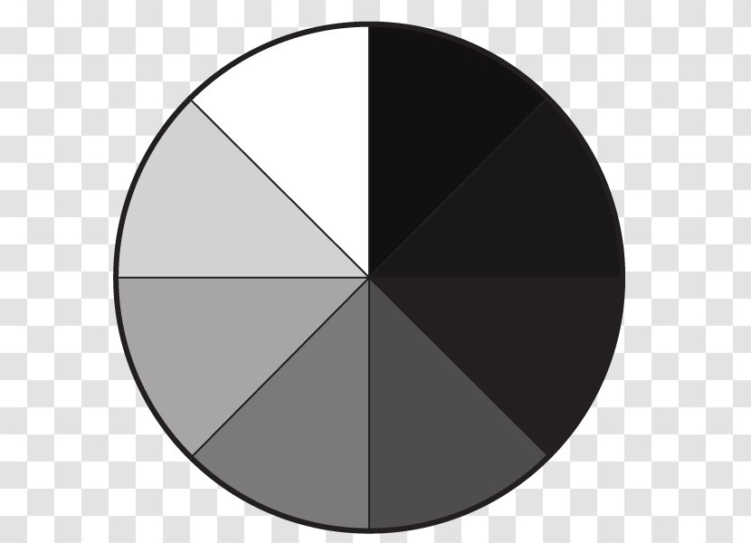 Color Wheel Black And White - Monochromatic Light Transparent PNG