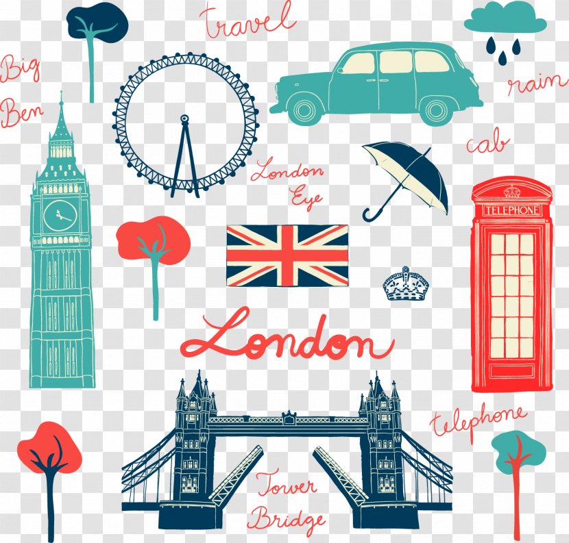 London Bridge Eye Euclidean Vector Drawing - Brand - British Travel Transparent PNG
