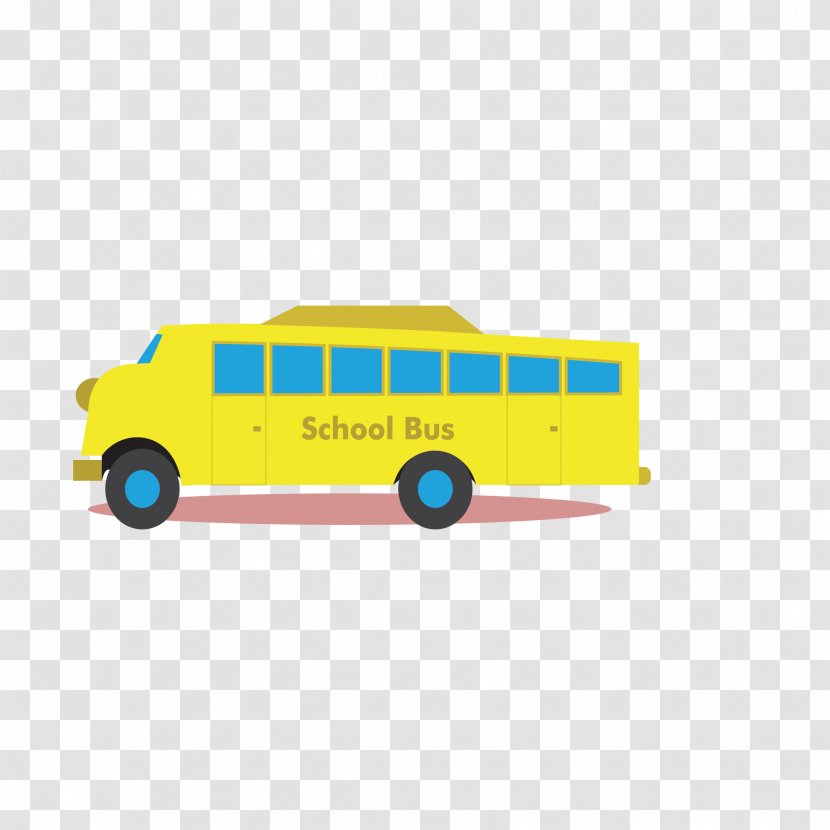Cartoon Bus Motor Vehicle - School - Pictures Transparent PNG