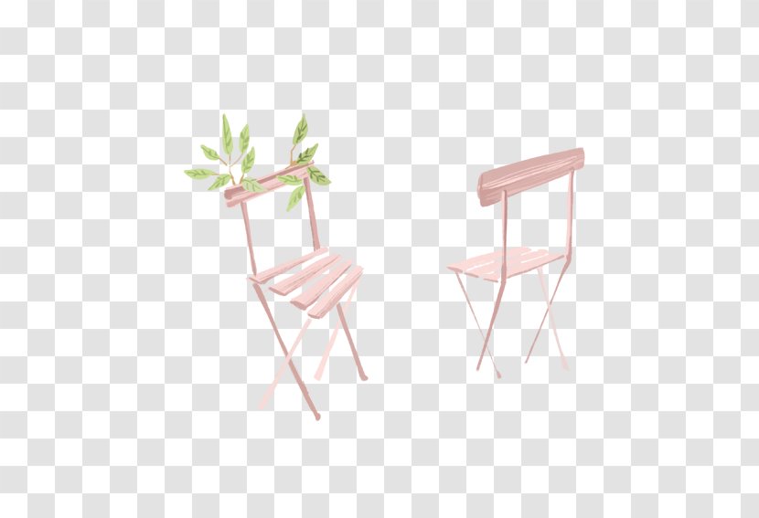 Chair Table Watercolor Painting Illustration - Cartoon Seat Transparent PNG