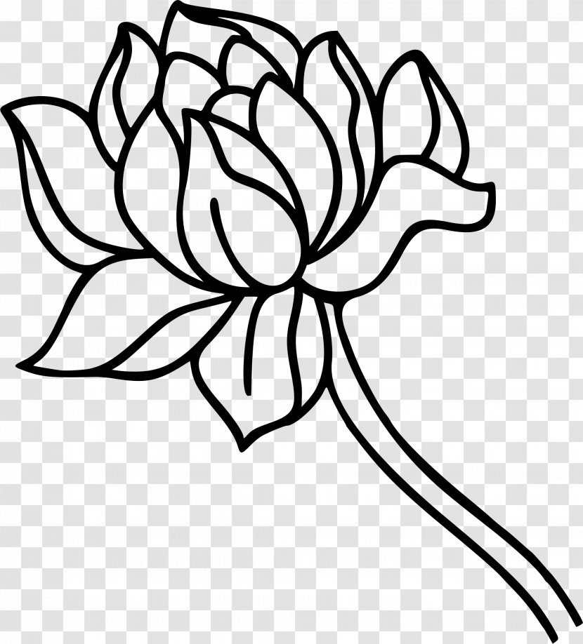 Flower Clip Art - Floral Design - Black Transparent PNG