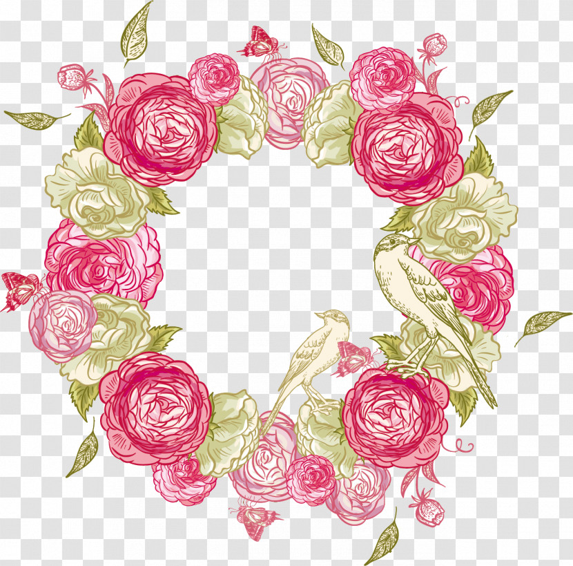 Flower Circle Frame Floral Circle Frame Transparent PNG