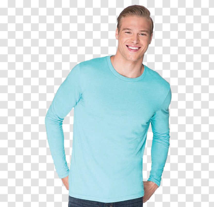 Long-sleeved T-shirt Clothing - Azure Transparent PNG