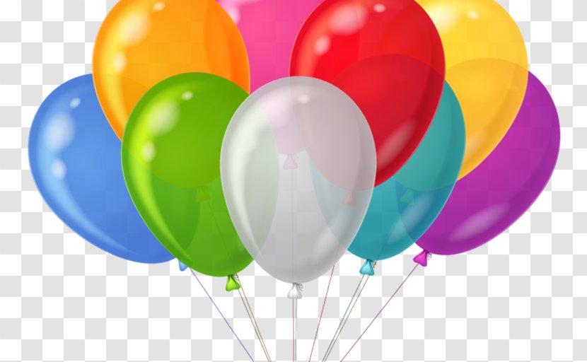Hot Air Balloon Birthday Gift Clip Art - Ribbon - Give Away Transparent PNG