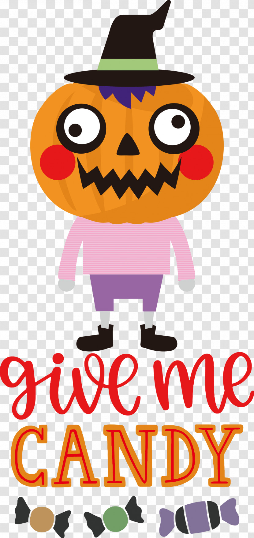 Give Me Candy Trick Or Treat Halloween Transparent PNG